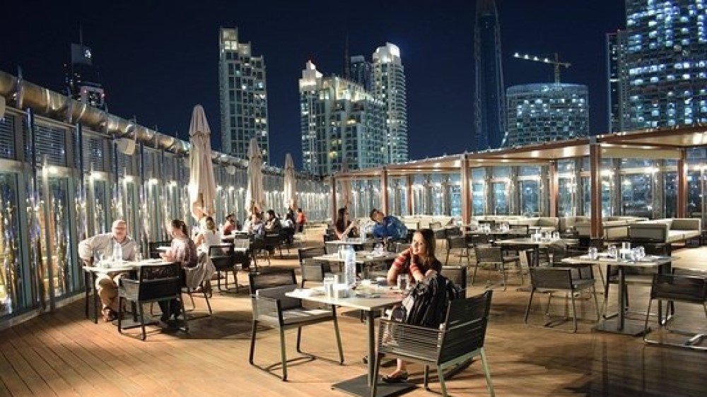 AT THE TOP BURJ KHALIFA 124TH FLOOR + ROOFTOP, THE BURJ CLUB